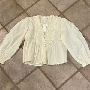 Elegant Cream Women's Top